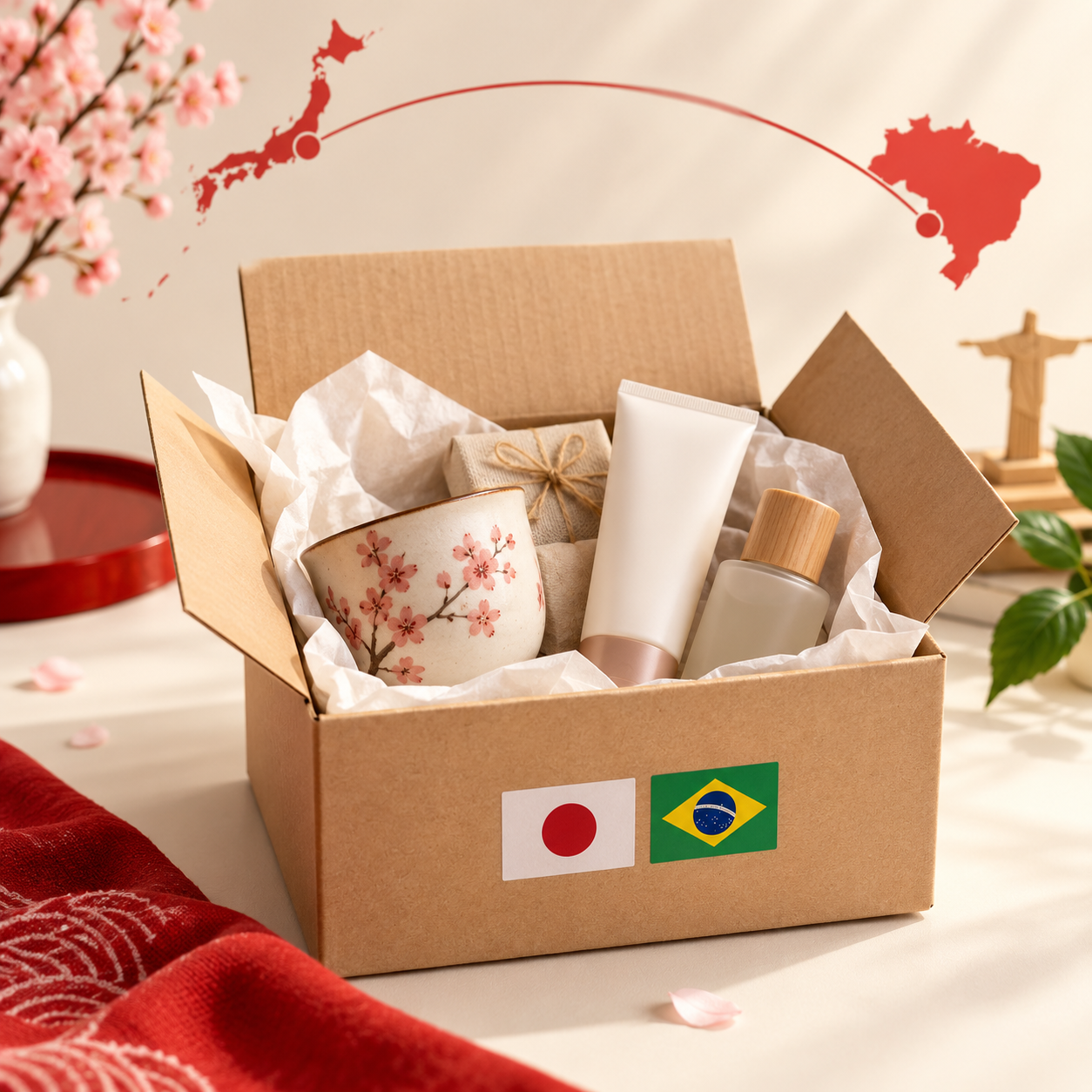 Início Encomenda do Japão para o Brasil